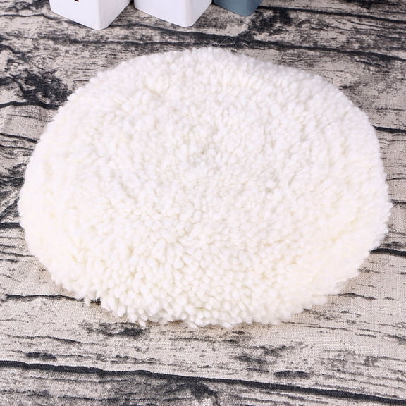 Milisten White Wool Buffing Mop for Professional Car Wheel Polishing and Hardware Cleaning, and