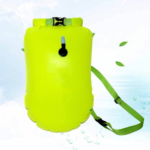 Milisten Rescuing Tool Floating Bag Lightweight Inflatable PVC Swim Buoy with Storage Compartment