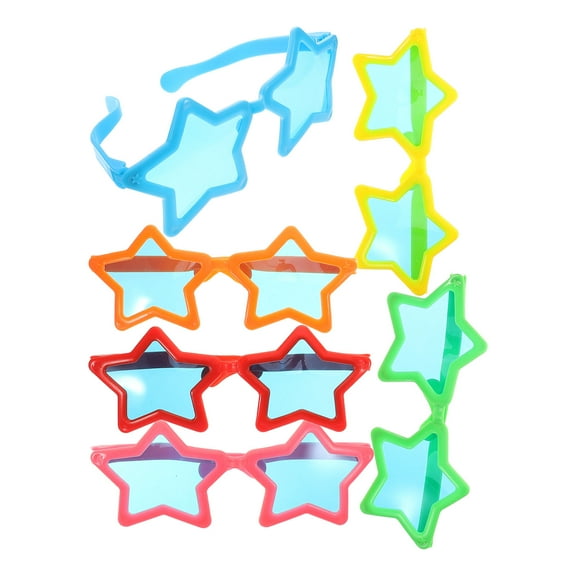 Milisten Yellow Star Sunglasses 6Pcs for Kids Costumes and Cosplay Party Props and Favors