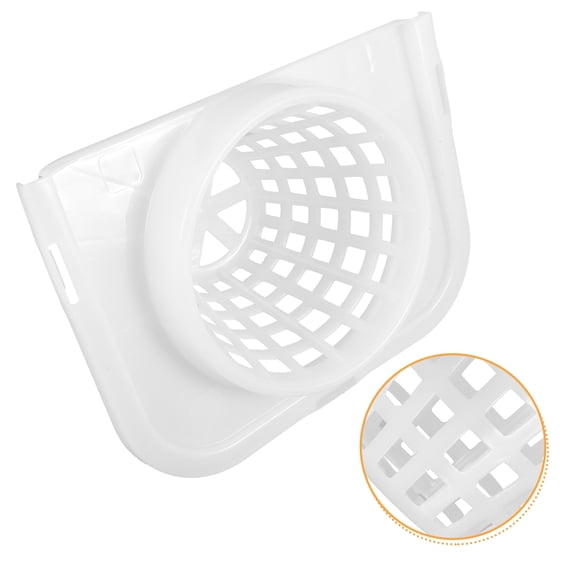 Milisten White Mop Bucket with Built-in Squeeze Basket, Cleaning Set, 1 Piece, Compact Size 10.81 x 8.06 x 5.50 Inches