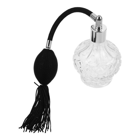 Milisten Vintage Refillable Perfume Atomizer, Elegant Design, Black Tassel for Car