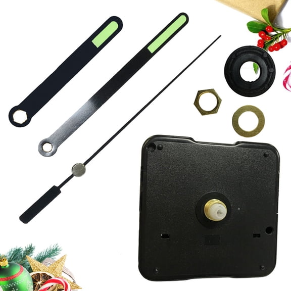 Milisten Replacement Clock Mechanism Set with Plastic Movement for Precise Timekeeping, Ideal for Store Clocks, 1 Set