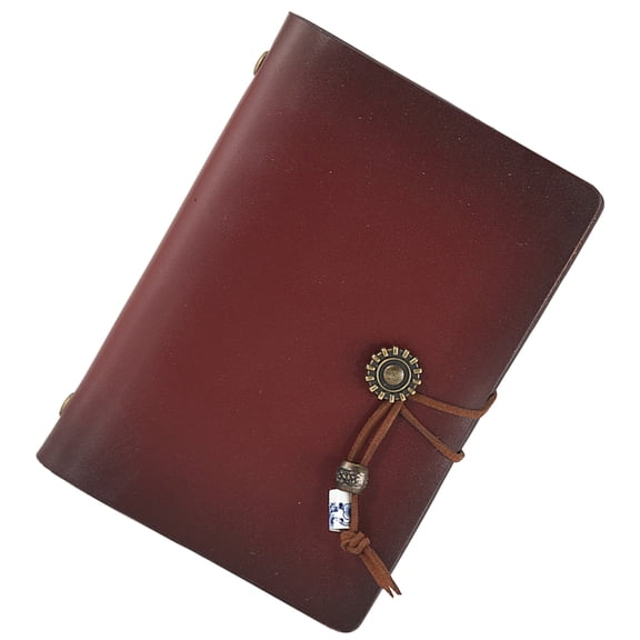 Milisten Back to School Journaling Notebooks Notepad Red Vintage 1Pack