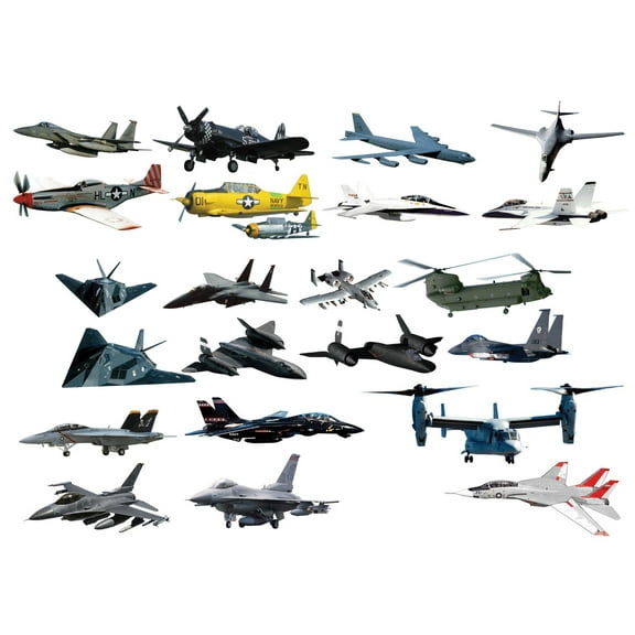 Military Aircraft Master-Pack Wall Decals