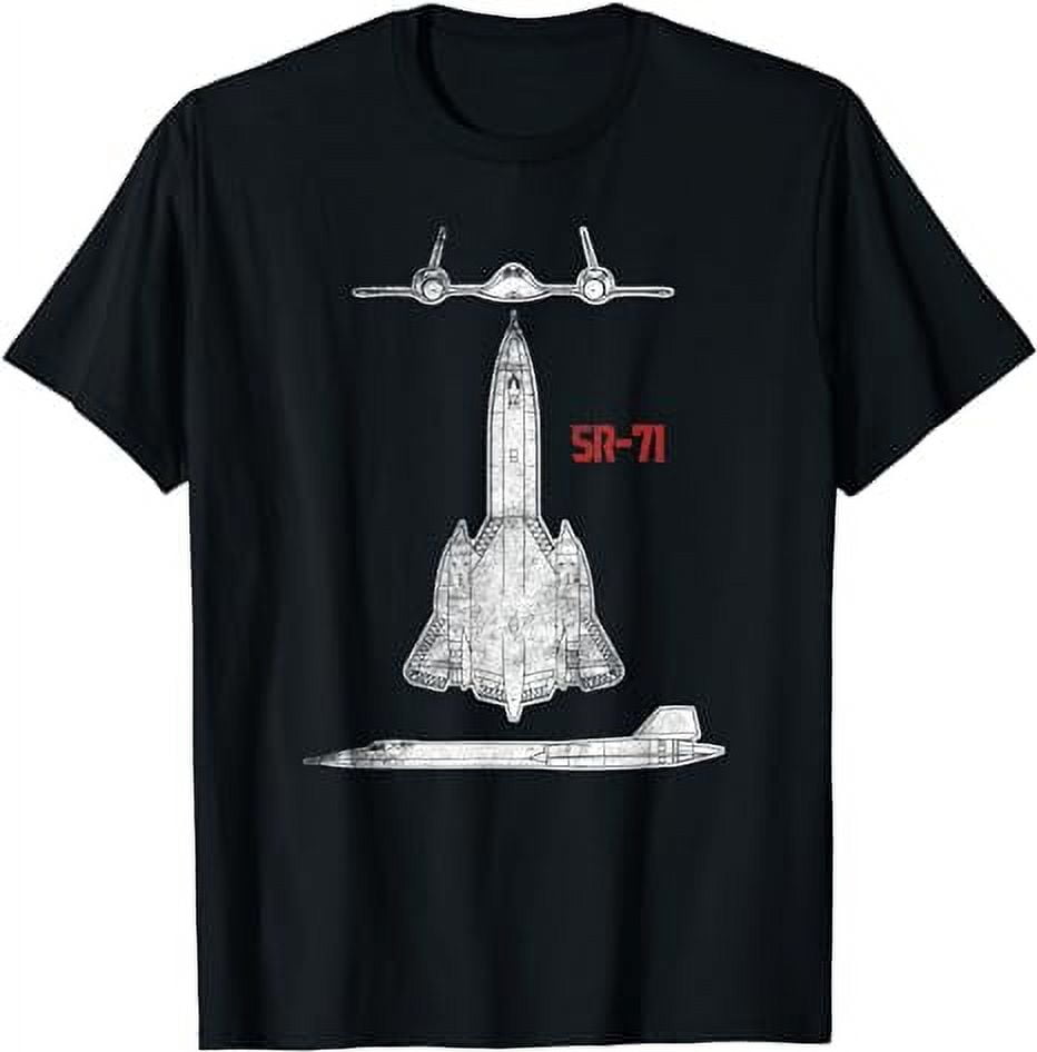 Military Aircraft SR-71 Blackbird Pilot Gifts Shirt USAF Tee - Walmart.com