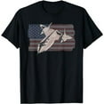 thumbnail image 1 of Military Aircraft SR-71 Blackbird USAF Pilot US Flag T-Shirt, 1 of 5