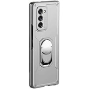 Military Armor Case for Samsung Galaxy Z Fold 2 5G,Galaxy Z Fold 2 5G Case,Lightweight,Anti-Fall Protective Phone Case with Kickstand Compatible for Samsung Galaxy Z Fold 2 5G,Kickstand Silver