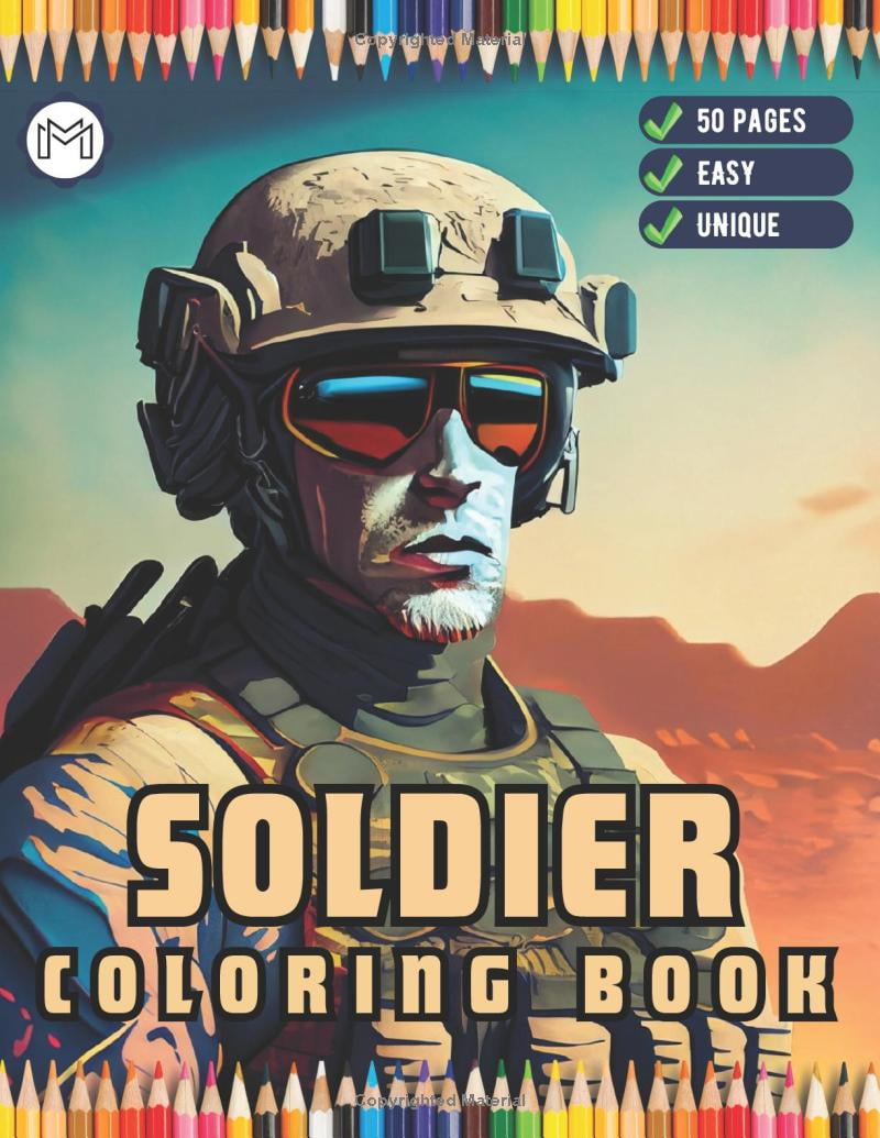 Military Army Soldier Coloring Book For Kids Military Coloring Pages ...