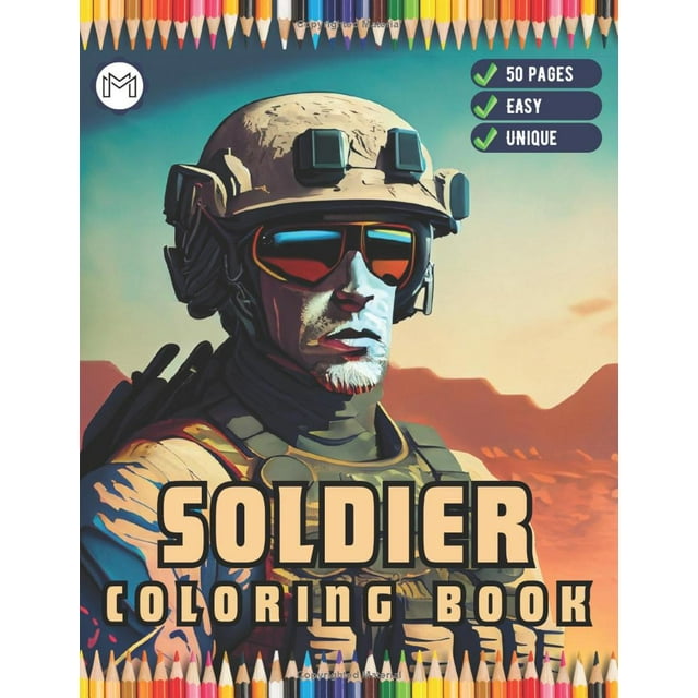 Military Army Soldier Coloring Book For Kids Military Coloring Pages