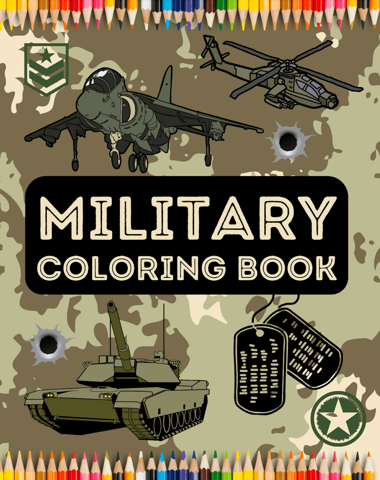 Military Army Soldier Coloring Book For Kids Military Coloring Pages
