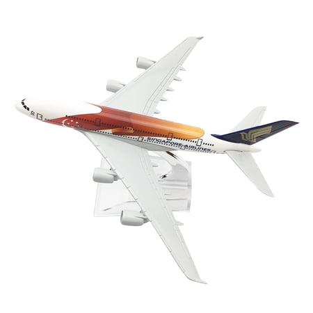 Military Aviation Models A380 Singapore Airlines SG50 Livery Airplane Model for Military Model Collections