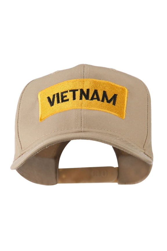 Military Badge of Vietnam Embroidered Cap - Khaki OSFM