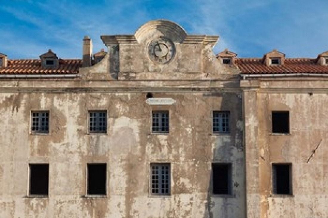 Military Barracks in France Canvas Art - Walter Bibikow DanitaDelimont (36 x 24)