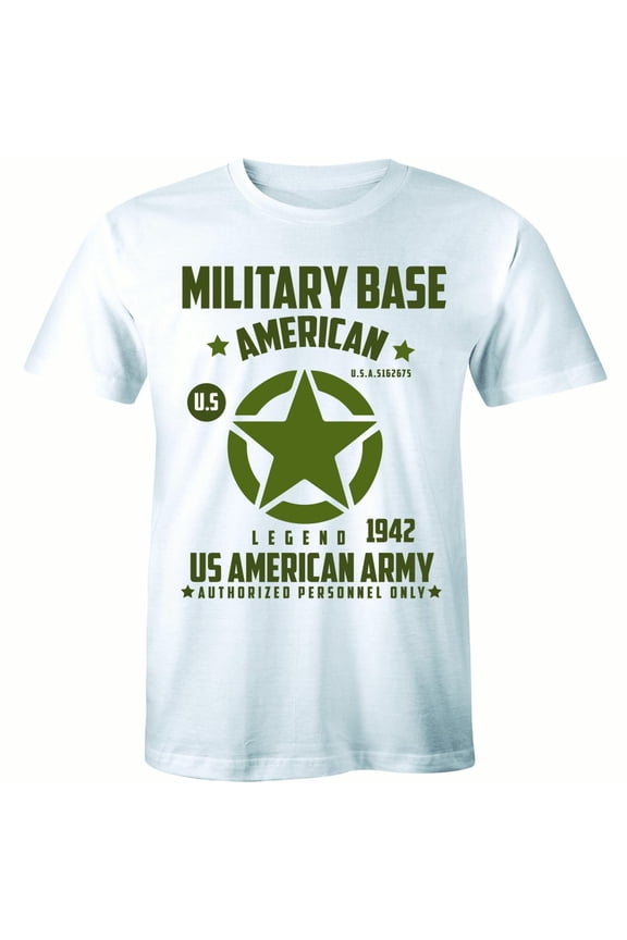 Military Base American Legend Mens Military Star US Army America USA T-Shirt