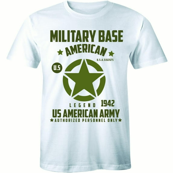 Military Base American Legend Mens Military Star US Army America USA T-Shirt