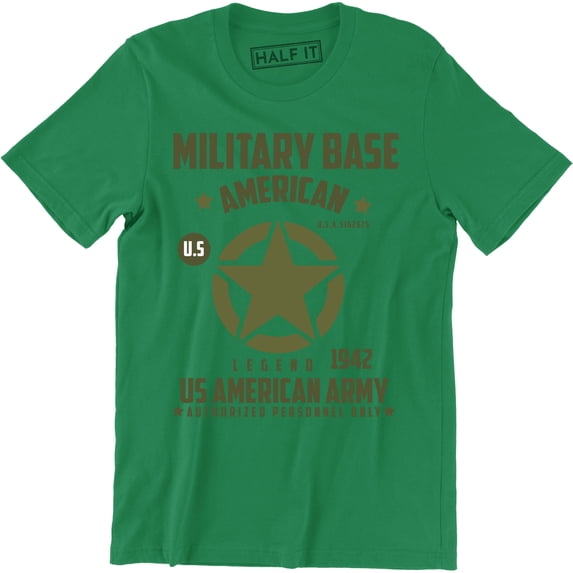 Military Base American Legend Mens Military Star US Army America USA T-Shirt