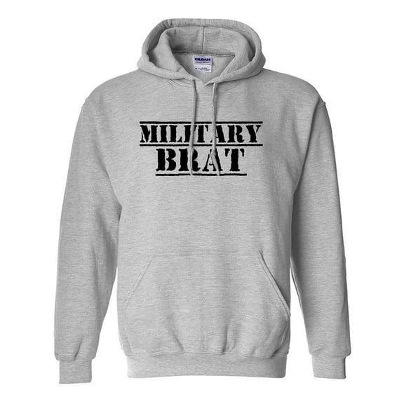 Military Brat Adult Hooded Sweatshirt