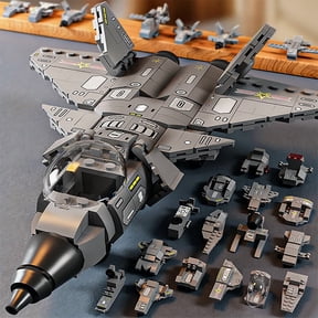Military Building Blocks J20 Stealth Fighter Aircraft Model Bricks DIY Assembly Toy Kids Christmas Gift
