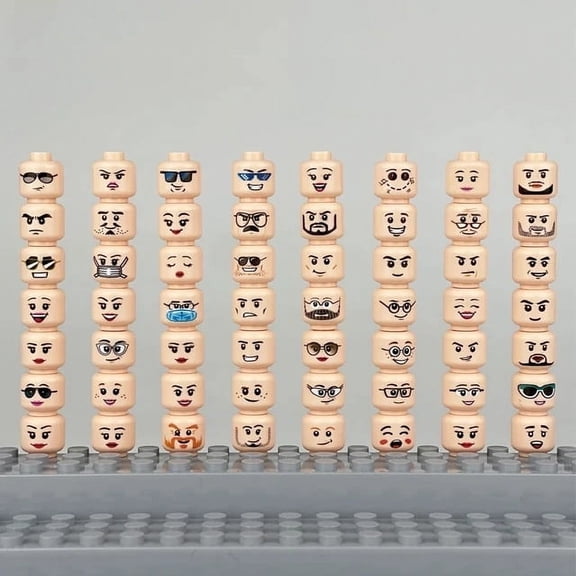 Military Building Blocks Solider Figures Gifts Toys Accessories Blood Model Injured Face Expression Zombie Heads MOC Mini Bricks