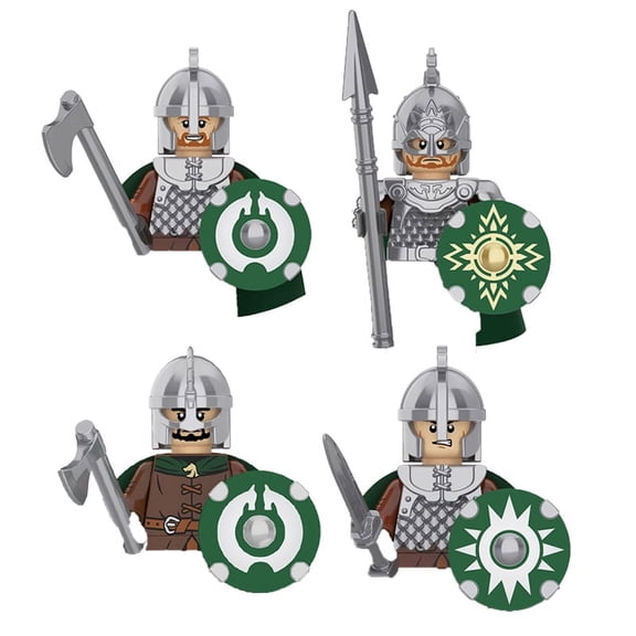 Military Building Blocks Solider Figures Movie Science Fiction Series Weapons Shield Knight Toys Gifts Medieval Mini Bricks
