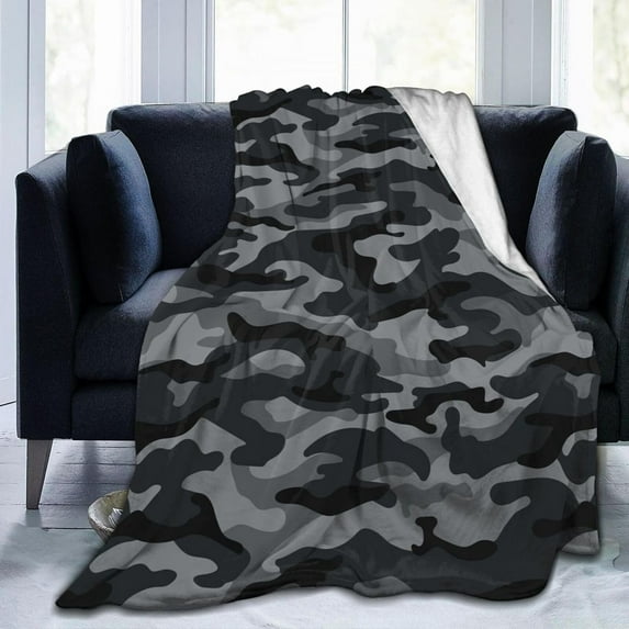 Military Camouflage Baby Blankets Soft Warm Fuzzy Plush Camo Bed Throw Blanket for Newborn Infant Toddler Girls Boys Kids, 30"X40"