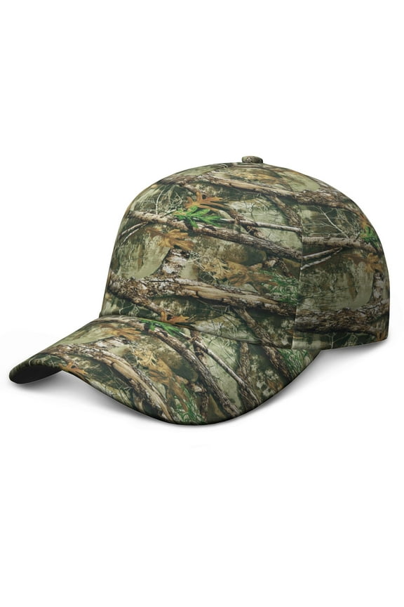Military Camouflage Baseball Cap - Tactical Army Hunting Cap with Adjustable Snapback, Breathable Outdoor Hat for Men & Women in Woodland/Desert/Jungle Camo