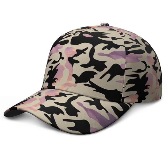 Military Camouflage Baseball Cap - Tactical Army Hunting Cap with Adjustable Snapback, Breathable Outdoor Hat for Men & Women in Woodland/Desert/Jungle Camo