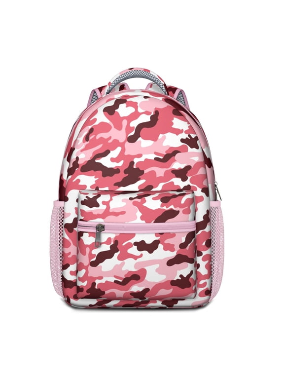 Military Camouflage Lightweight Backpack with Desert and Jungle Tactical Print, Perfect Travel and Everyday School Bag for Elementary Students