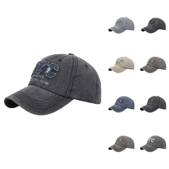 Military Cap Beret And Bucket Hat, Red Beret, Slouchy Beret, for Winter Beret Men's Washed Three Embroidery Baseball Cap Do Baseball Bat Couple Hat