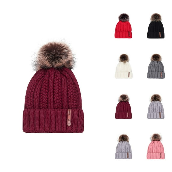 Military Cap Cloche Hat And Beret, Red Beret, Straw Fedora, for Winter Beret Warm Windproof Hat Stripe Women's Knit Thicken Wool Solid Fashion Cap Baseball Caps