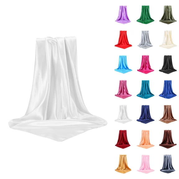 Military Cap Flat Cap And Beret, Red Beret, Slouchy Beret, for Military Beret Large Square Satin Head Scarf Silk Hair Scarf Square Hair Bandanas Large Scarf Sleeping Head Wraps for Women