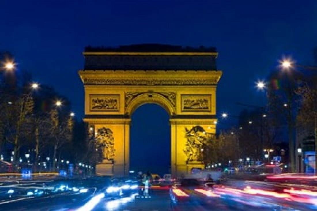 Military Ceremony at the Arc de Triomphe Canvas Art - Jaynes Gallery DanitaDelimont (28 x 19)
