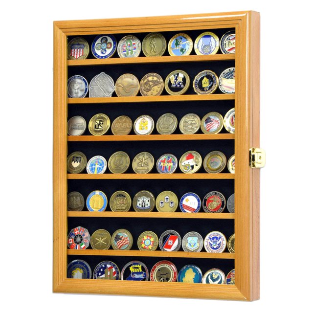 Military Challenge Coin Display Case