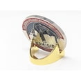 thumbnail image 1 of Military Challenge Coin Display Stand - Solid Metal with Anodized Finish - US Vet. Business (Gold), 1 of 5