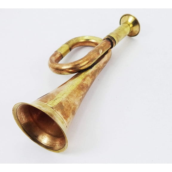 Military Chinese Army Brass and Copper Blowing Bugle Attack War Command Signal Horn 6" Inch