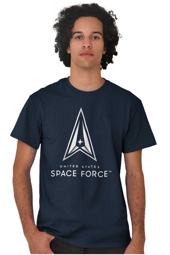 Military Classic US Space Force Logo Men's Graphic T Shirt Tees Brisco Brands L
