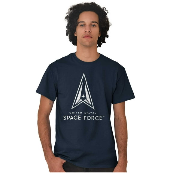 Military Classic US Space Force Logo Men's Graphic T Shirt Tees Brisco Brands M
