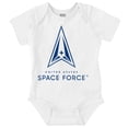 thumbnail image 1 of Military Classic US Space Force Logo Romper Boys or Girls Infant Baby Brisco Brands 24M, 1 of 6