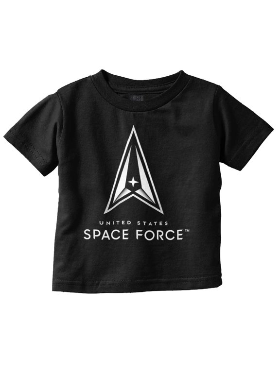 Military Classic US Space Force Logo Toddler Boy Girl T Shirt Infant Toddler Brisco Brands 12M