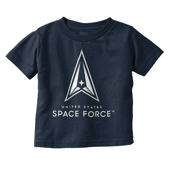 Military Classic US Space Force Logo Toddler Boy Girl T Shirt Infant Toddler Brisco Brands 4T