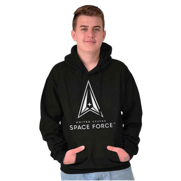 Military Classic US Space Force Logo Unisex Plus Size Hoodie Brisco Brands 2X