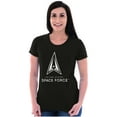 thumbnail image 1 of Military Classic US Space Force Logo Women's T Shirt Ladies Tee Brisco Brands S, 1 of 2