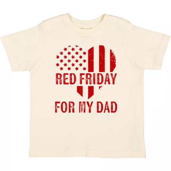 Military Dad Deployment Red Friday Toddler T-Shirt Soldier Deployed TODDLER SHORT SLEEVE TEE BELLA CANVAS 3001T