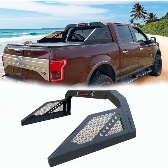 MTNTOPCN Pickup Roll Bar Heavy-Duty Military Design Adjustable Width 1-Count