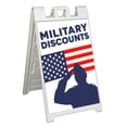 thumbnail image 1 of Military Discounts (24" X 36") Standard A-Frame Signicade, Includes Decal Applied To Stand, 1 of 4