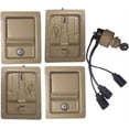 thumbnail image 1 of Military Dual Locking Security Kit - Tan - 4 Handles Plus Ignition Switch, fits Humvee, 1 of 3