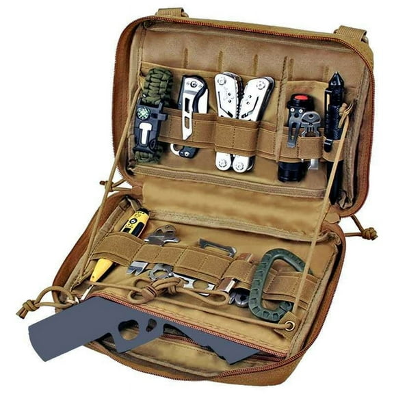 Military Fan Tactical Waist Bag Enlarged Version Accessory Pouch,Army Green
