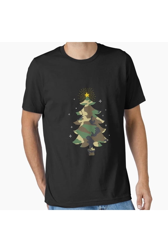 Military Gear Concealment Pine Evergreen Camo Essential Apparel Unisex T-Shirt, up to Size 5XL