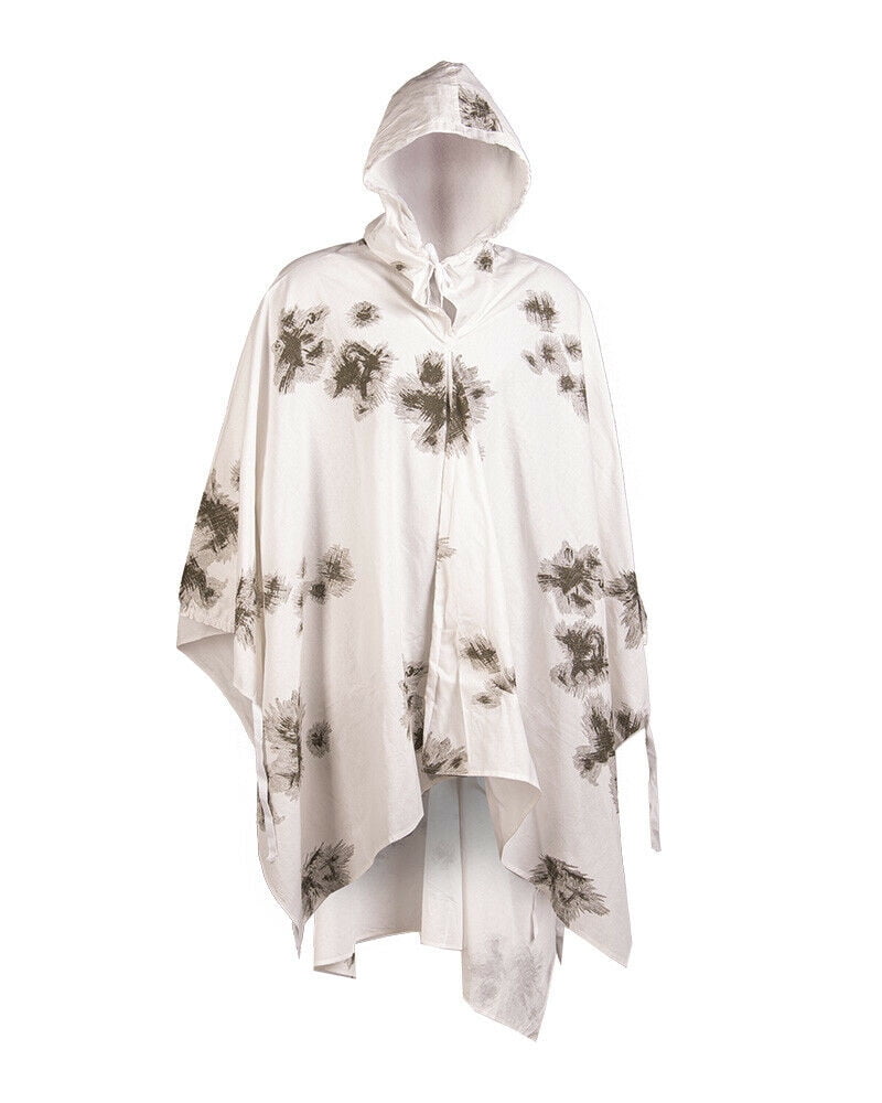 Military German Army Style Snow Poncho Cotton White Winter Military German Army Style Snow Poncho Cotton White Winter