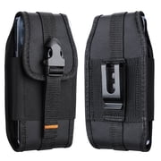 Military Grade Cell Phone Belt Holster Nylon Pouch Case Holder Fit for Samsung Galaxy S25 Ultra S24 Ultra S23 Ultra S22 Ultra S21 Ultra S20 Ultra A36 A25 A26 A23 A22 A72 A32 Fit for iPhone 16 Pro Max